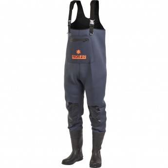 Полукомбинезон забродный NORFIN SHADOW NEOPRENE BOOTFOOT р.45-XL с сапогами
